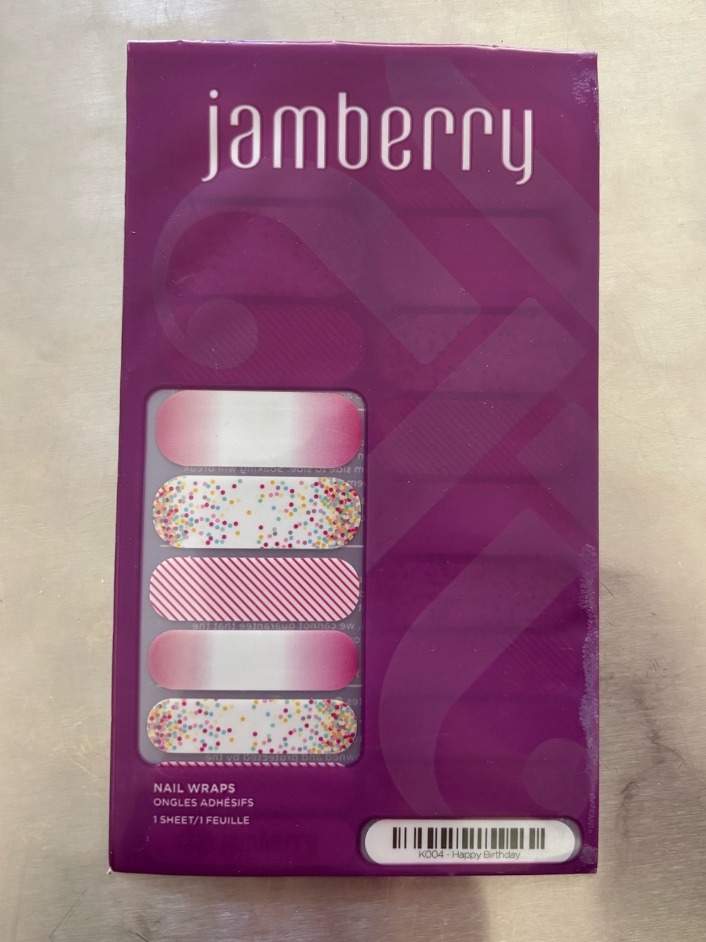 Jamberry Nail Wraps | Happy Birthday | NWT